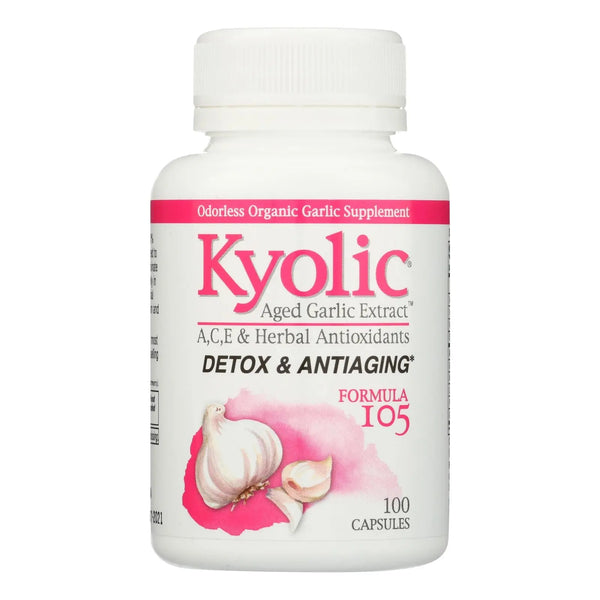 Kyolic - Aged Garlic Extract Detox And Anti-aging Formula 105 - 100 Capsules Kyolic