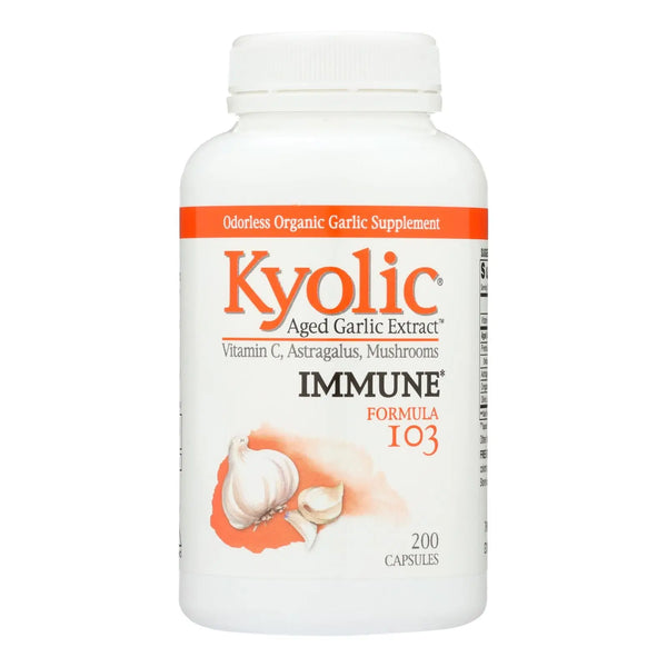 Kyolic - Aged Garlic Extract Immune Formula 103 - 200 Capsules Kyolic