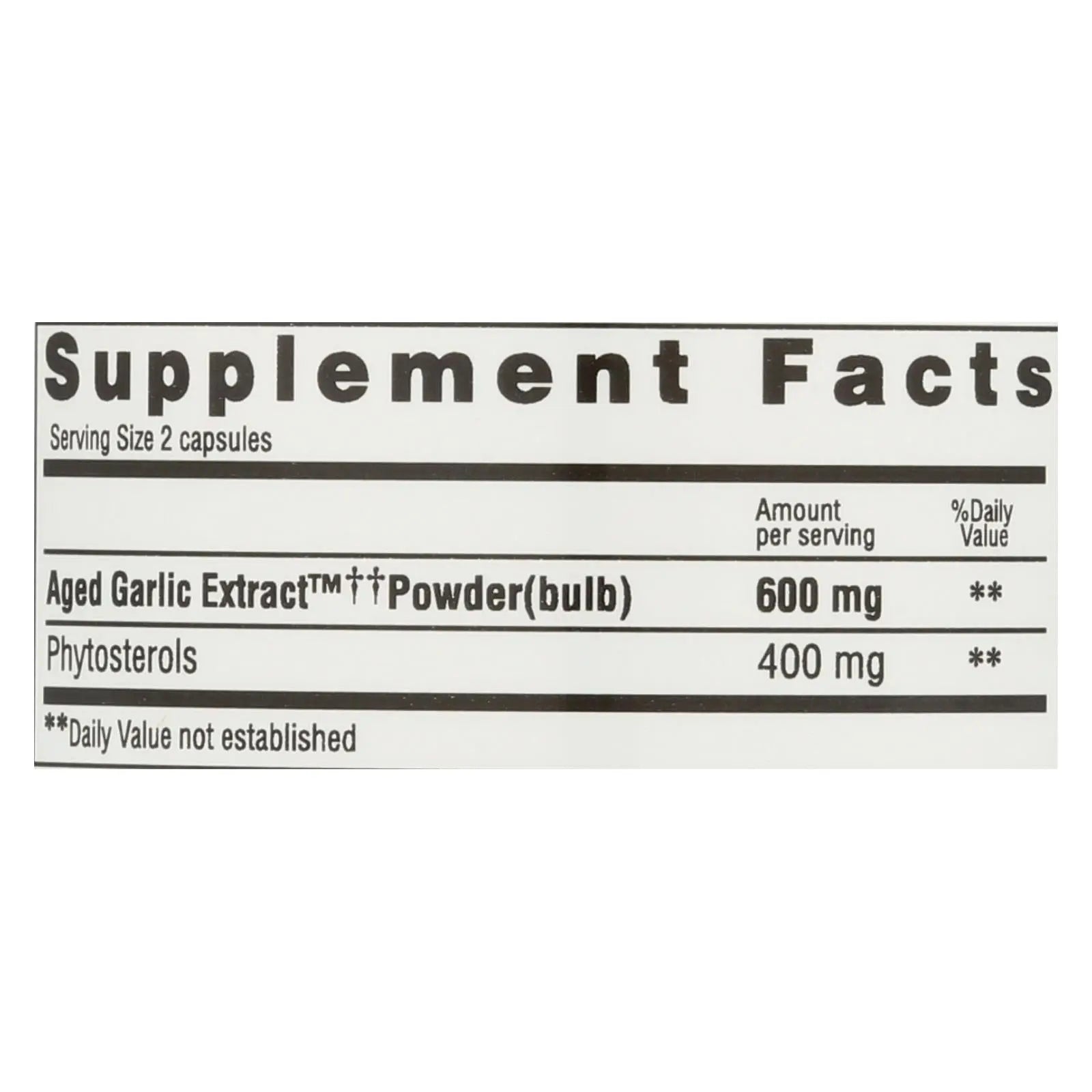Kyolic - Aged Garlic Extract Phytosterols Formula 107 - 80 Capsules Kyolic