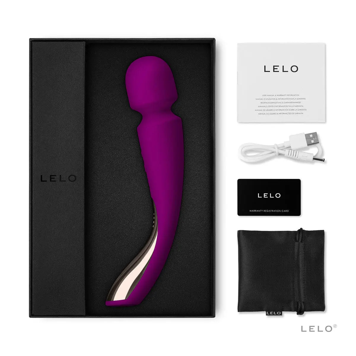LELO Smart Wand 2 Medium - Deep Rose LELO