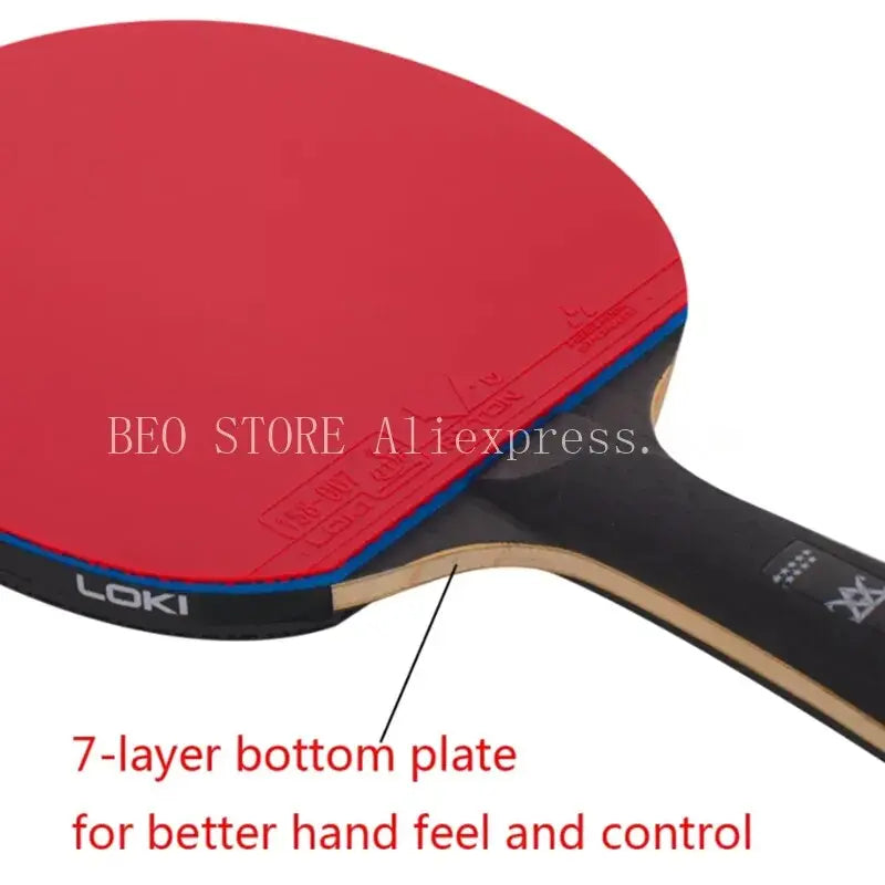 LOKI 9 Star High Sticky Table Tennis Racket Carbon Blade PingPong Bat Competition Ping Pong Paddle for Fast Attack and Arc
