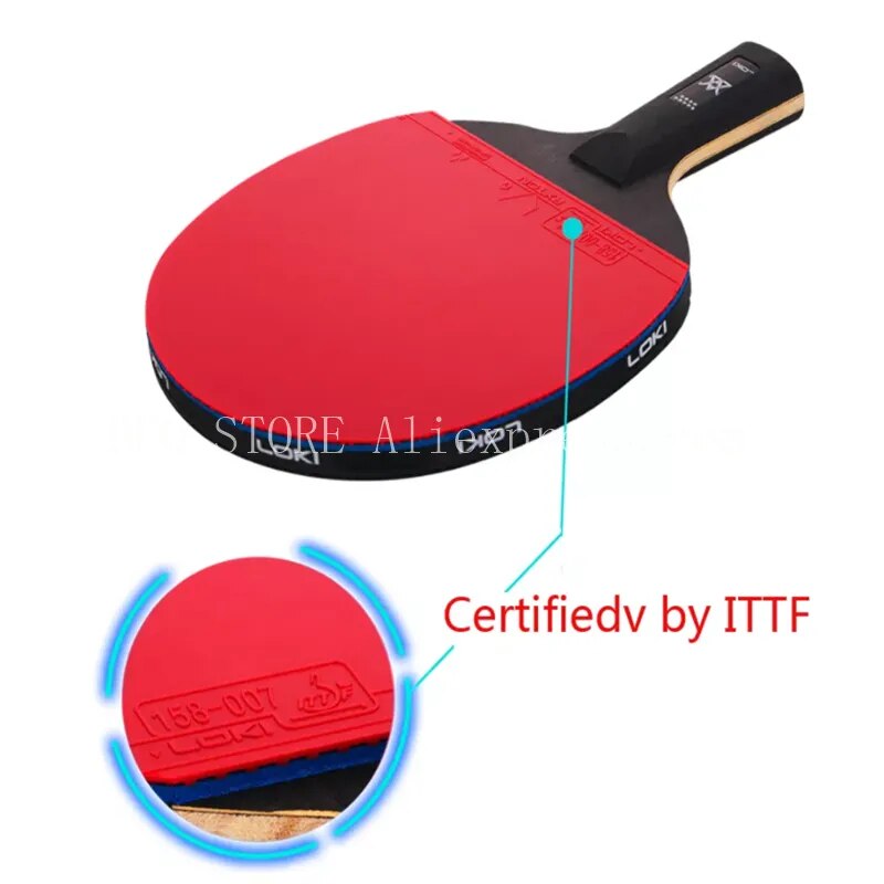 LOKI 9 Star High Sticky Table Tennis Racket Carbon Blade PingPong Bat Competition Ping Pong Paddle for Fast Attack and Arc