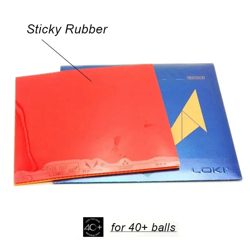 LOKI RXTON 5 High Elasticity Table Tennis Rubber Sticky Red Ping Pong Rubber Pips In High-density Sponge Black Pingpong Rubber GreatEagleInc