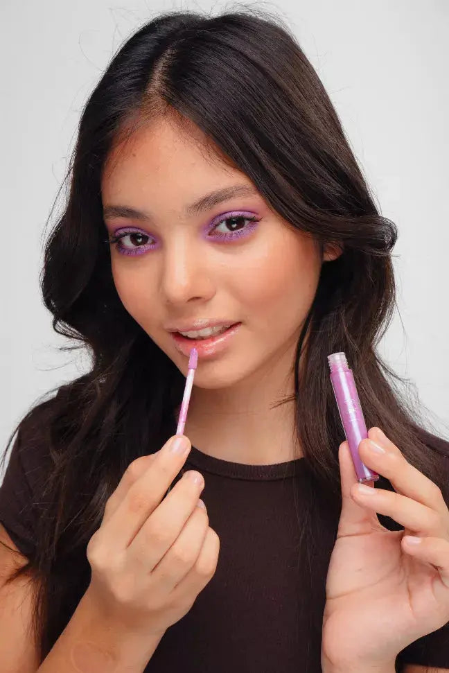 LUKKY Lip Gloss holographic effect, 0.1 fl.oz., black currant flavor, assortment of 12 pieces Alisa Toys, Inc