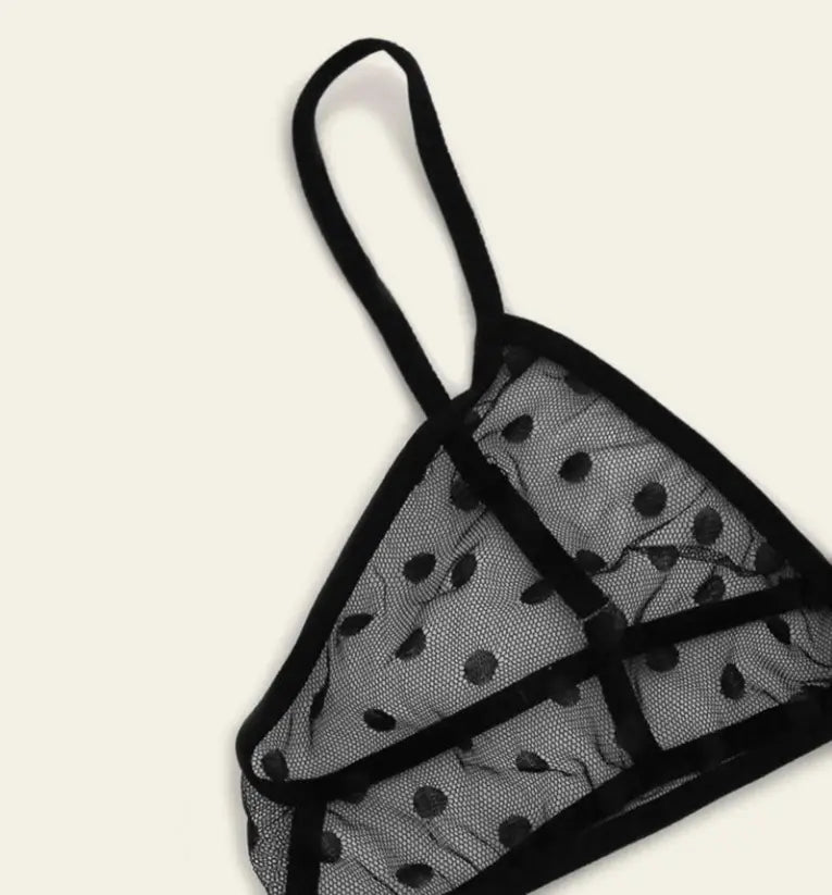 La Belle Fantastique Polka Dot Lace Lingerie (3 Piece Set) La Belle Fantastique