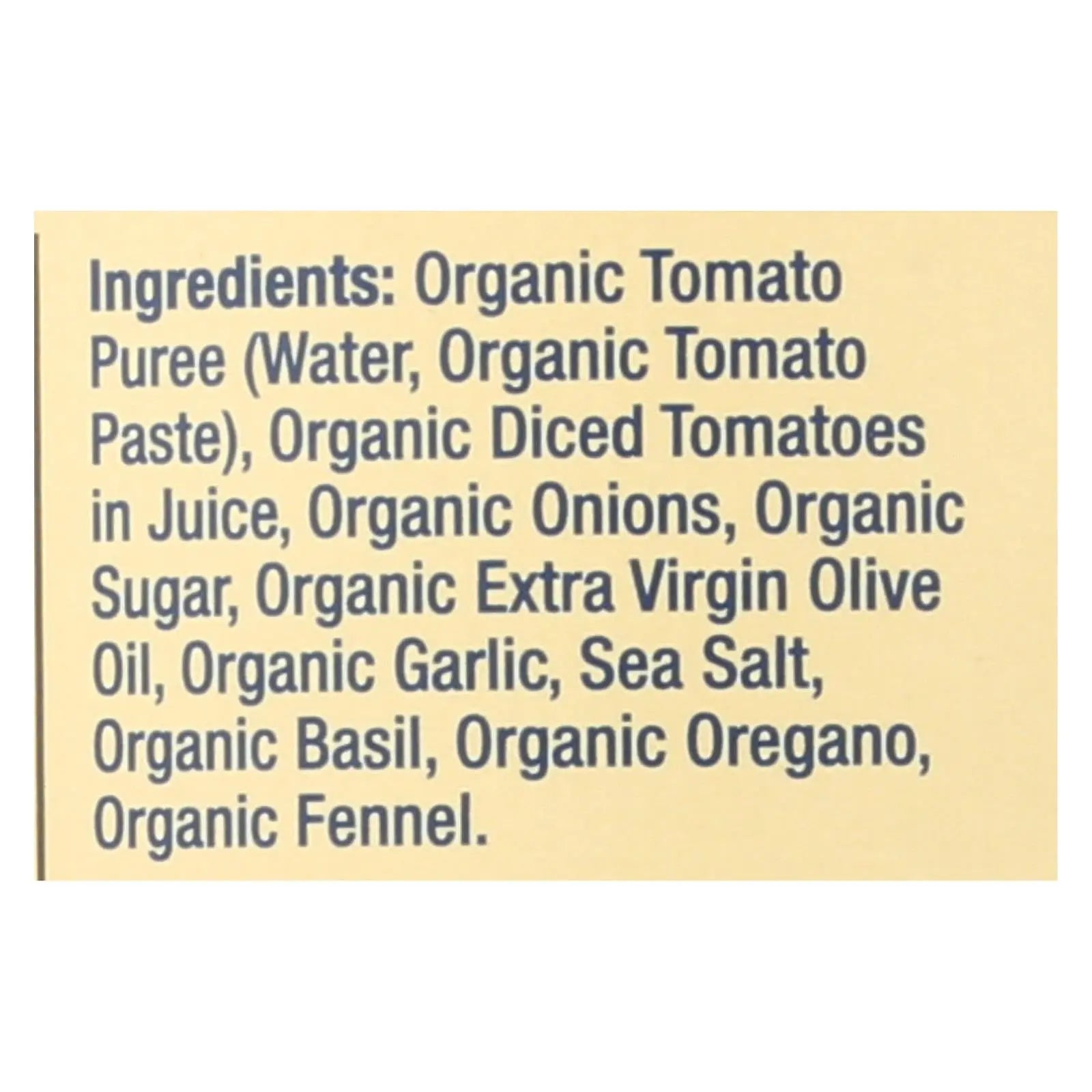La Famiglia Del Grosso Organic Marinara Sauce  - Case Of 12 - 24 Oz Delgrosso