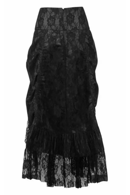 Lace Overlay Ruched Bustle Skirt Daisy Corsets