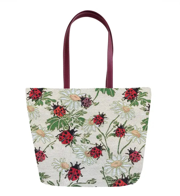 Ladybug Shoulder Bag Tote Handbag Signare USA