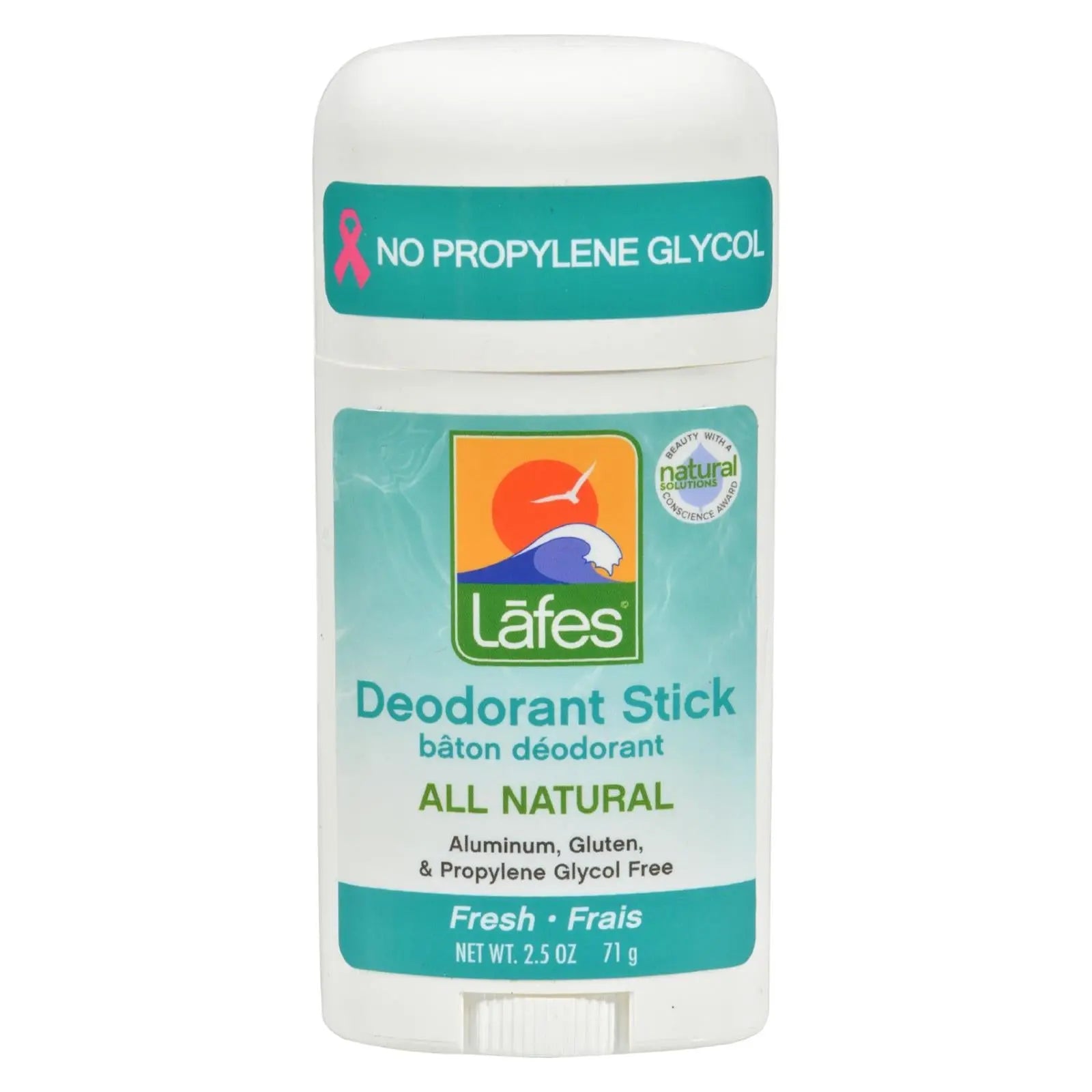Lafe's Natural And Organic Deodorant Stick Fresh - 2.5 Oz Lafe's Natural Body Care