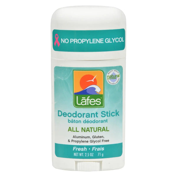 Lafe's Natural And Organic Deodorant Stick Fresh - 2.5 Oz Lafe's Natural Body Care