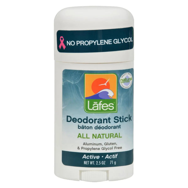 Lafe's Natural And Organic Deodorant Stick With Organic Hemp Oil - 2.5 Oz Lafe's Natural Body Care