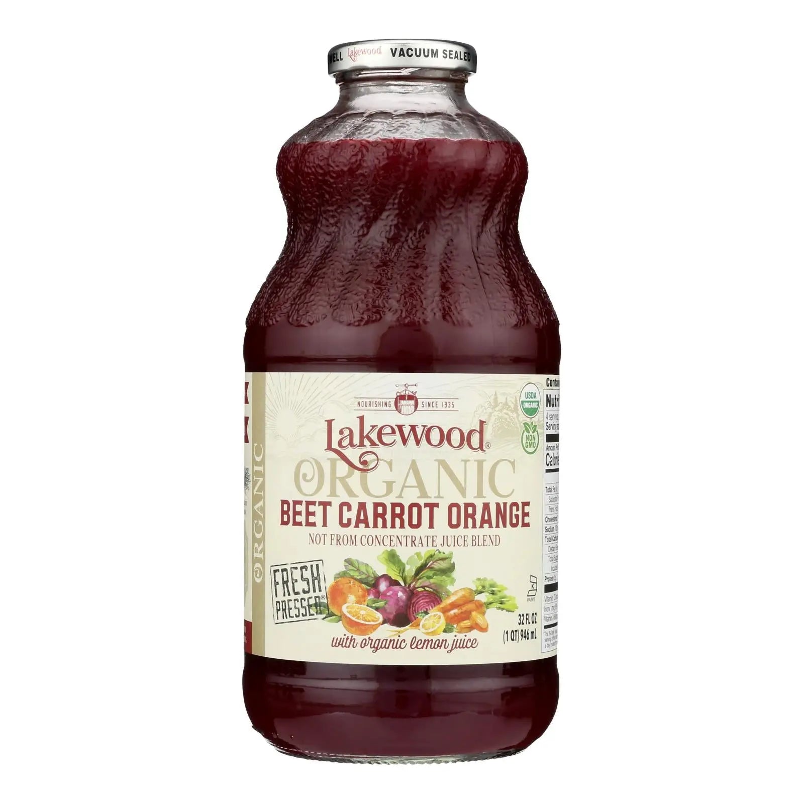 Lakewood - Juice Beet Cart Orng - Case Of 6-32 Fz Lakewood