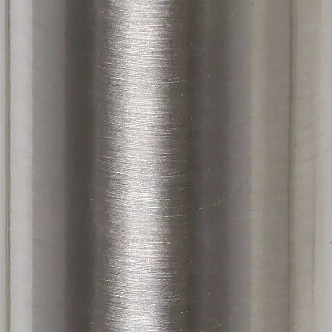 Brushed stainless steel tube, sleek and modern finish. Perfect for contemporary home decor or industrial design.
