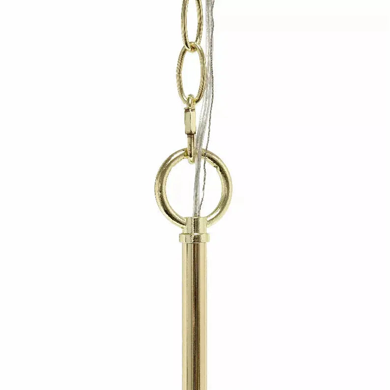 Lalia Home 3-Light 18" Adjustable Industrial Globe Hanging Metal and Clear Glass Ceiling Pendant All The Rages, Inc.