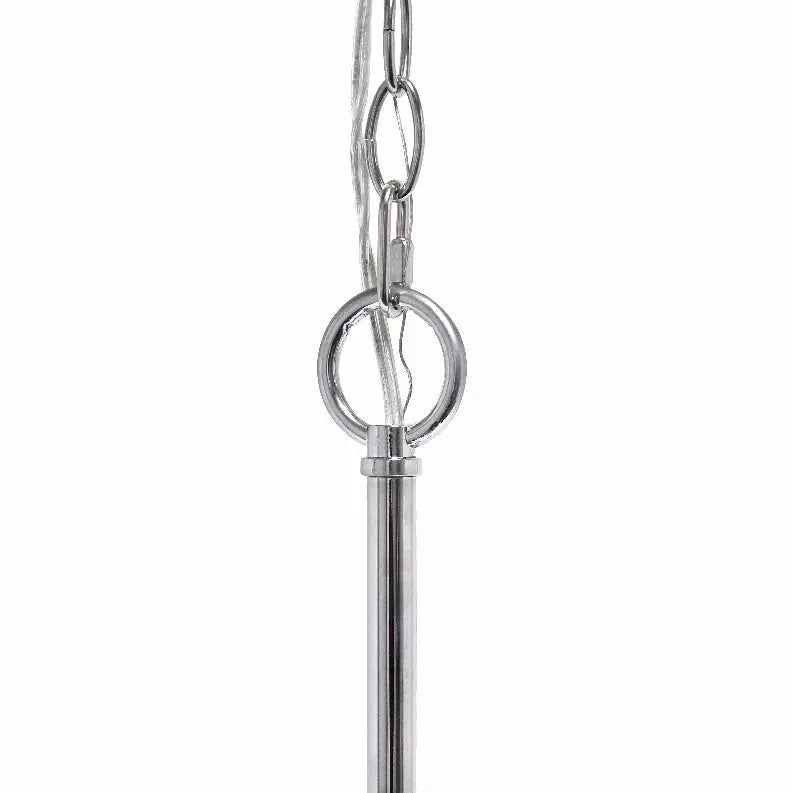 Lalia Home 3-Light 18" Adjustable Industrial Globe Hanging Metal and Clear Glass Ceiling Pendant All The Rages, Inc.