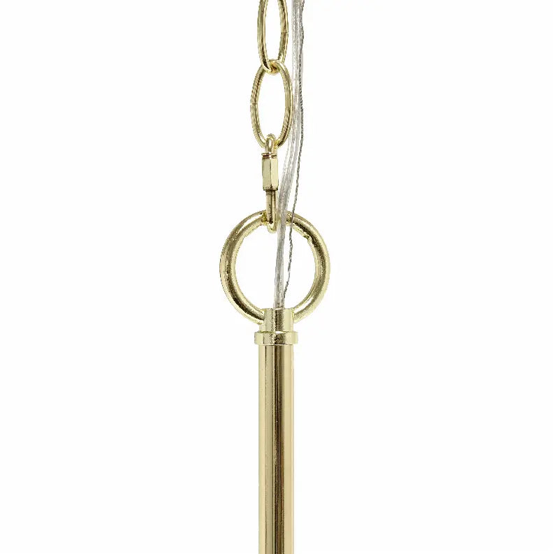 Lalia Home 5-Light 20.5" Classic Contemporary Clear Glass and Metal Hanging Pendant Chandelier All The Rages, Inc.