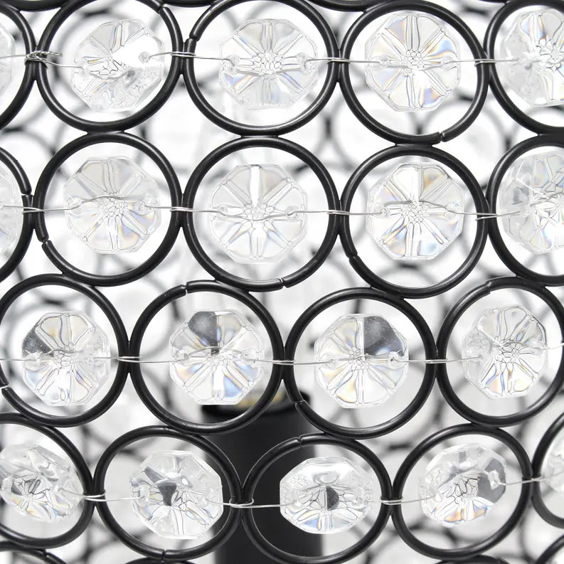 Lalia Home Elipse Medium Contemporary Metal Crystal Round Sphere Glamourous Orb Table Lamp All The Rages, Inc.