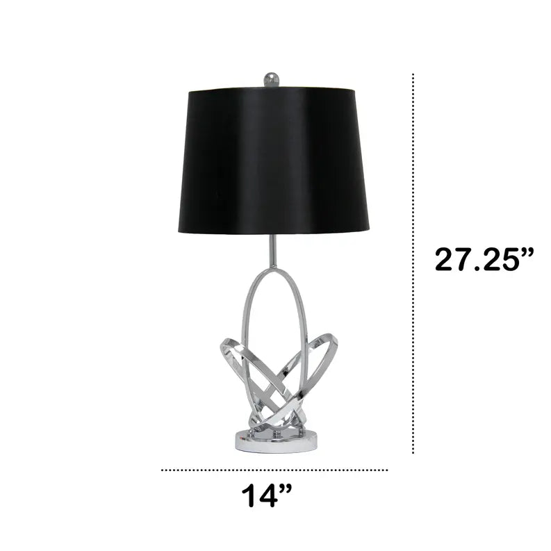 Lalia Home Glossy State-of-the-Art Modern Entwined Table Lamp for Living Room, Bedroom, Study, Office, Entryway, Dining Room All the Rages
