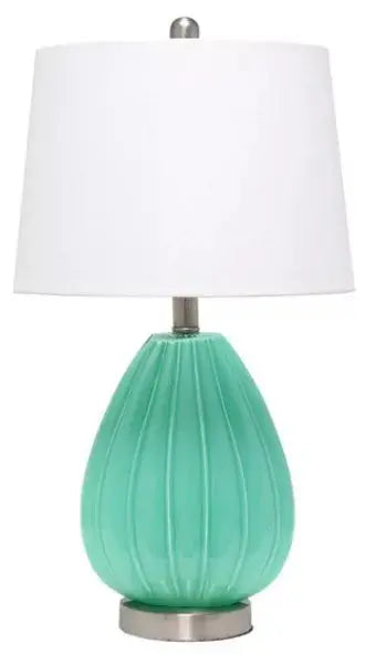 Lalia Home Pleated Table Lamp with White Fabric Shade All The Rages, Inc.