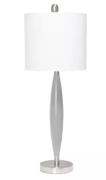 Lalia Home Stylus Table Lamp with White Fabric Shade All The Rages, Inc.