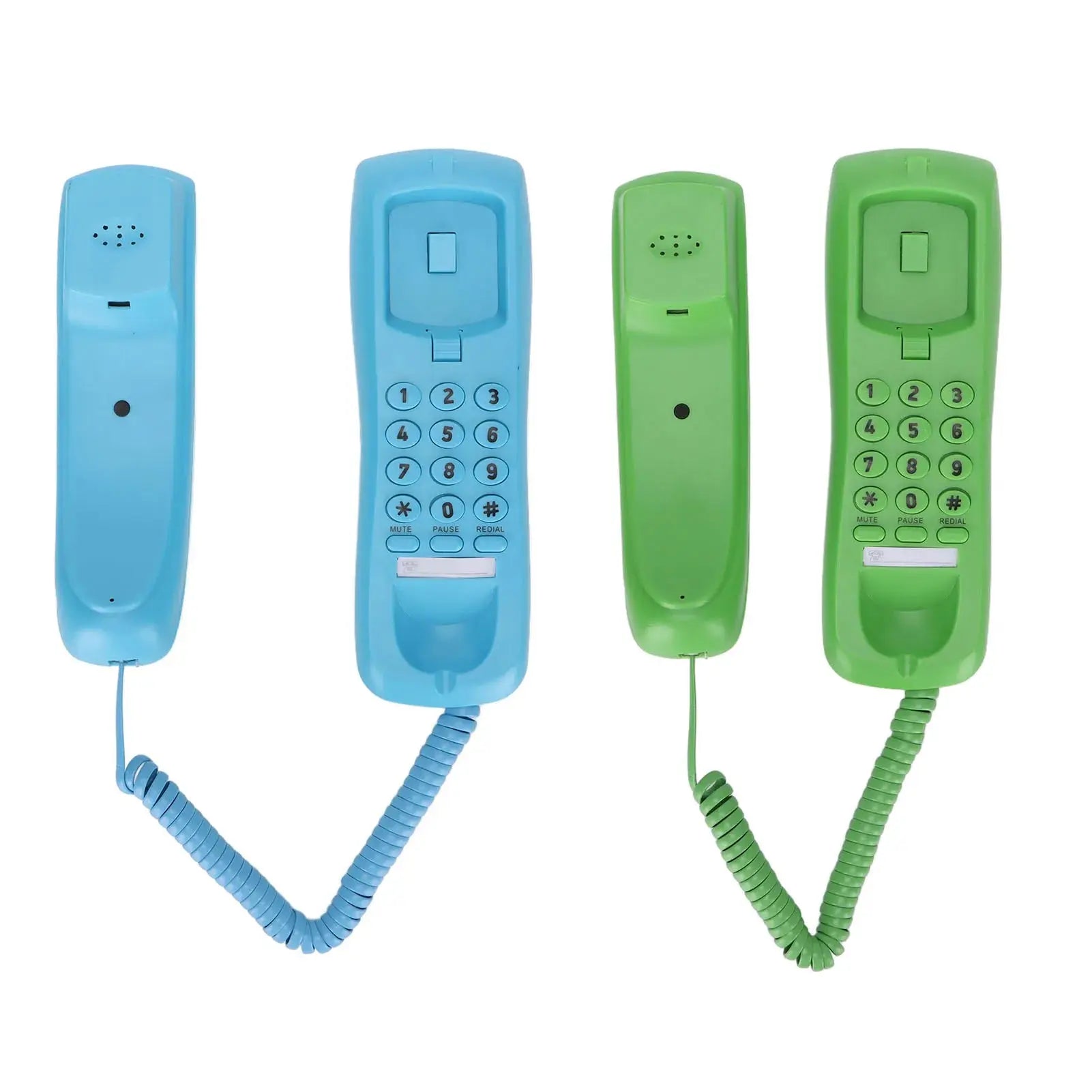 Landline Phone Wall Mountable Telephone Desktop Fixed Wired Phones with Mute Pause Function for Office Home Hotel Phone GreatEagleInc