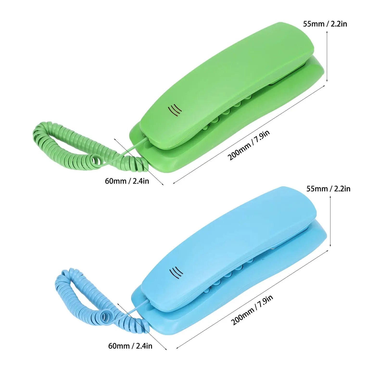 Landline Phone Wall Mountable Telephone Desktop Fixed Wired Phones with Mute Pause Function for Office Home Hotel Phone GreatEagleInc