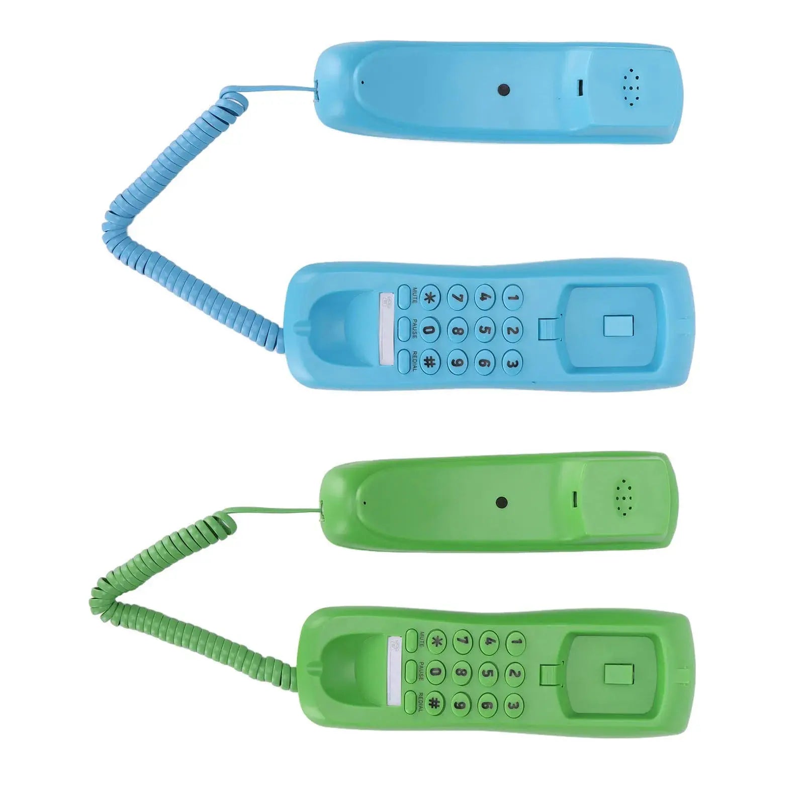 Landline Phone Wall Mountable Telephone Desktop Fixed Wired Phones with Mute Pause Function for Office Home Hotel Phone GreatEagleInc