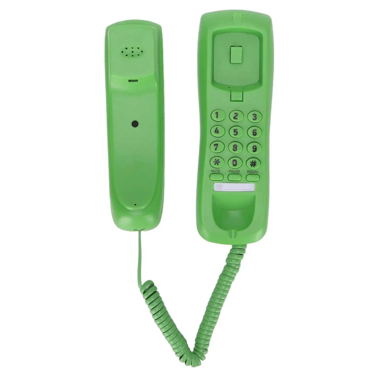 Landline Phone Wall Mountable Telephone Desktop Fixed Wired Phones with Mute Pause Function for Office Home Hotel Phone GreatEagleInc