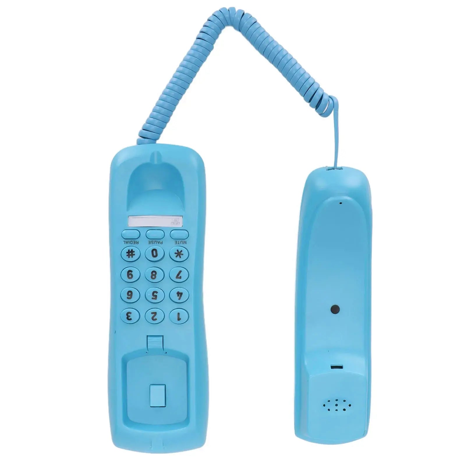 Landline Phone Wall Mountable Telephone Desktop Fixed Wired Phones with Mute Pause Function for Office Home Hotel Phone GreatEagleInc