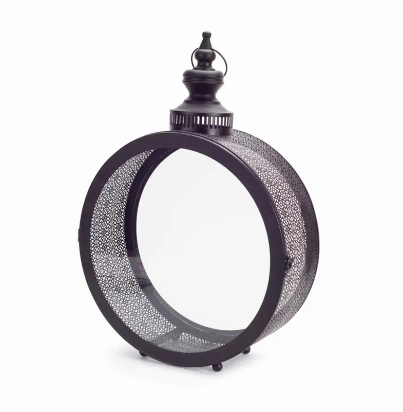 Lantern 22"H Metal/Glass Melrose Intl.