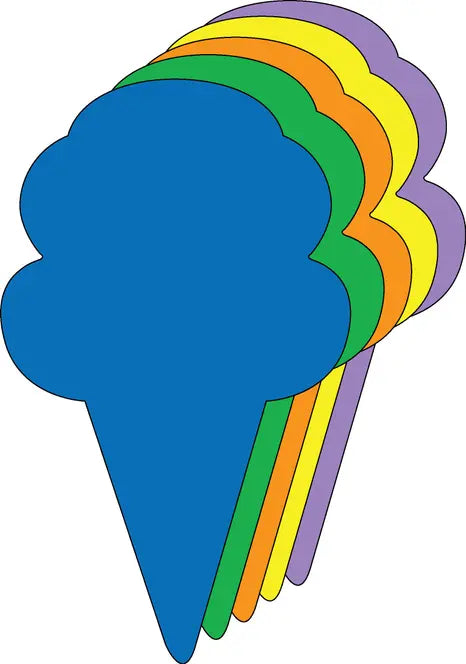 Large Assorted Color Creative Foam Cut-Outs Creative Shapes