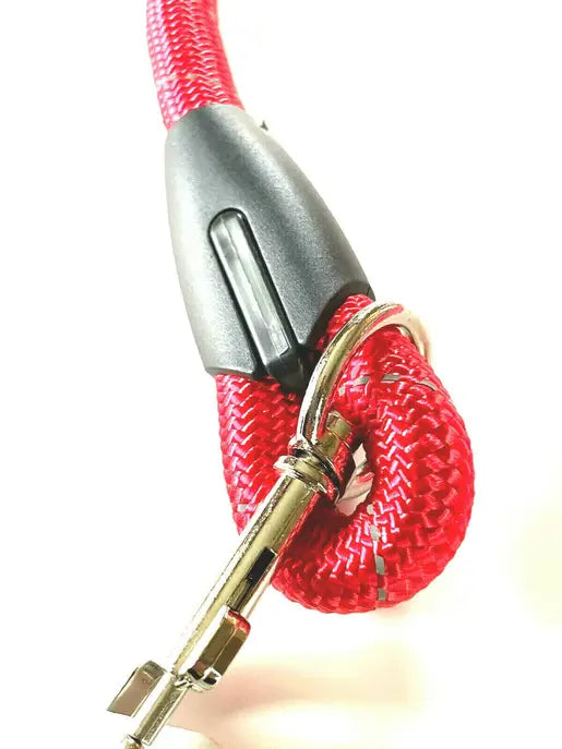 Large Dog Leash Rope Heavy Duty Red Reflective Nylon Material Excellent 3ft Size Red Hashir Products
