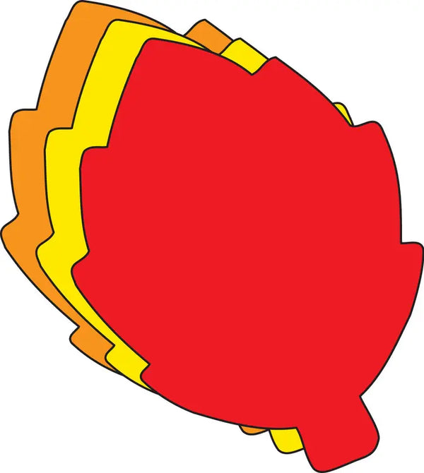 Large Tri Color Creative Foam Cut-Outs Creative Shapes