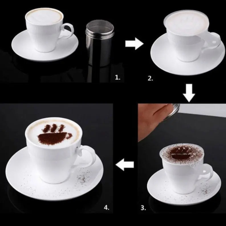 Latte Lover's Coffee Design Topper Tool In 2 Pack Vista Shops