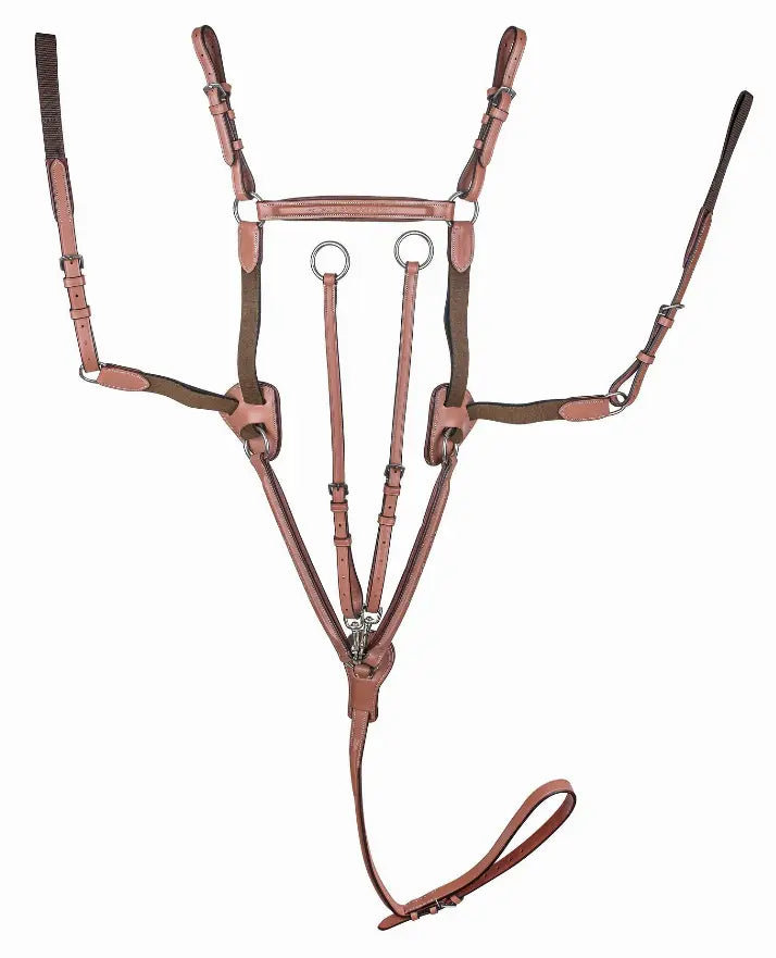 Laureate by Henri de Rivel Raised Fancy Stitched 5 Point Breastplate with Running Attachment JPC Equestrian