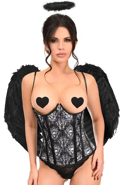 Lavish 3 PC Gothic Dark Angel Corset Costume Daisy Corsets