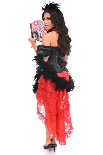 Lavish 6 PC Saloon Girl Corset Costume Daisy Corsets