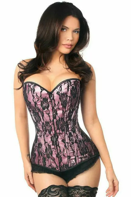 Lavish Lace Front Zipper Corset Daisy Corsets