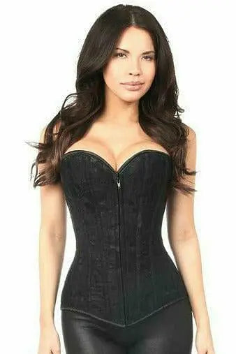 Lavish Lace Front Zipper Corset Daisy Corsets