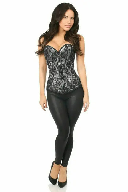 Lavish Lace Front Zipper Corset Daisy Corsets