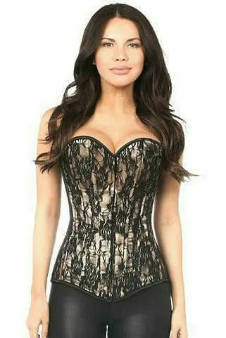 Lavish Lace Front Zipper Corset Daisy Corsets