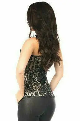 Lavish Lace Front Zipper Corset Daisy Corsets