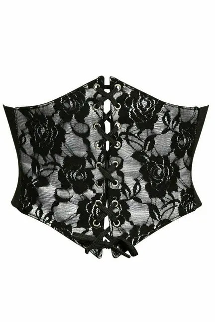 Lavish Lace Overlay Corset Belt Cincher Daisy Corsets