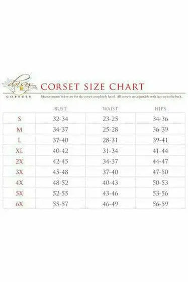Lavish Lace Overlay Open Cup Waist Cincher Daisy Corsets