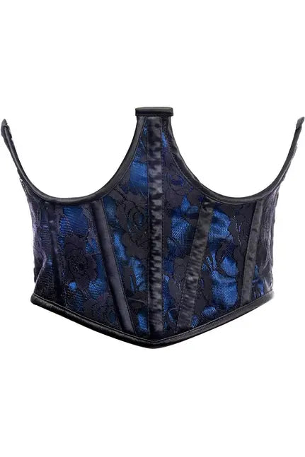 Lavish Lace Overlay Open Cup Waist Cincher Daisy Corsets