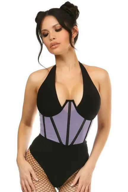 Lavish Mesh Open Cup Waist Cincher Daisy Corsets