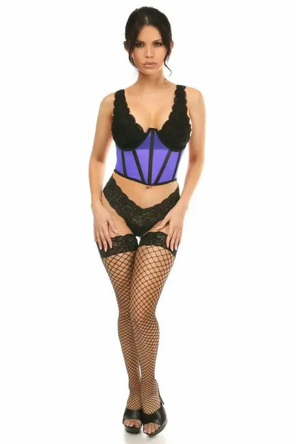 Lavish Mesh Open Cup Waist Cincher Daisy Corsets