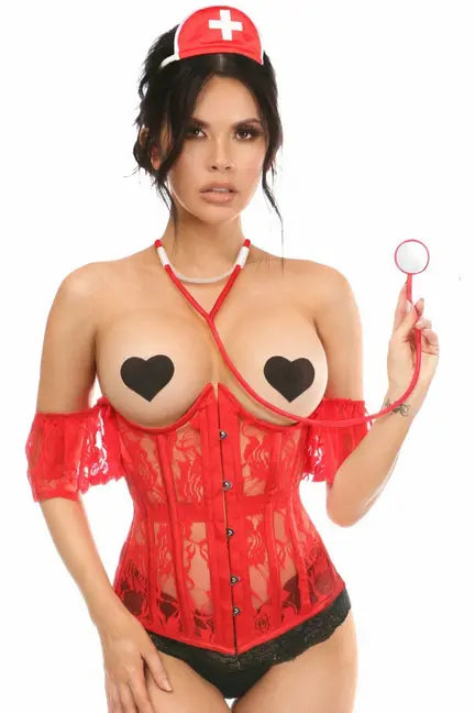 Lavish Sexy Nurse Corset Costume Daisy Corsets