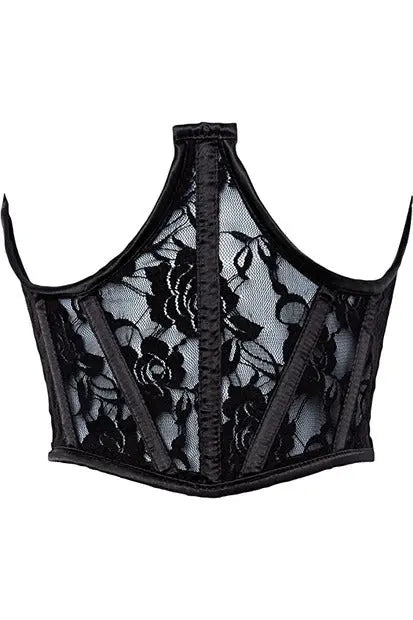 Lavish Sheer Lace Underwire Waist Cincher Corset Daisy Corsets