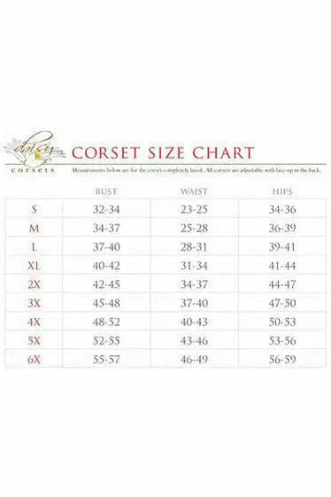 Lavish Wet Look Mini Cincher Corset with Gold Chains Daisy Corsets